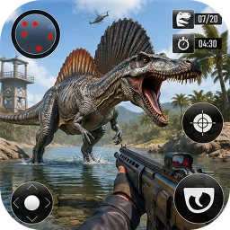 Icono de Wild Dinosaur Hunting Games 3D